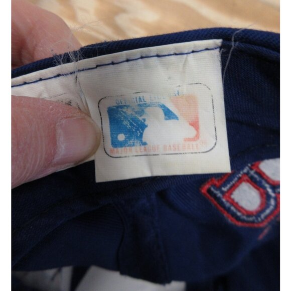 VINTAGE Atlanta Braves Hat Cap Snapback Spell Out Logo MLB Campri 90s * - Picture 11 of 13